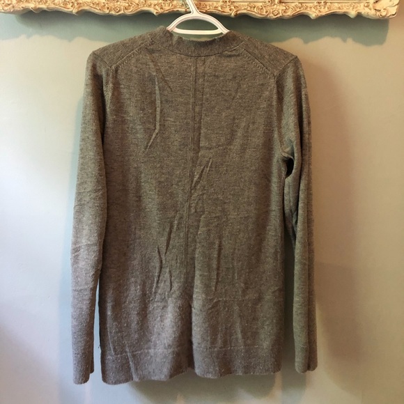 Long sleeved, button up grey sweater. - Picture 2 of 2